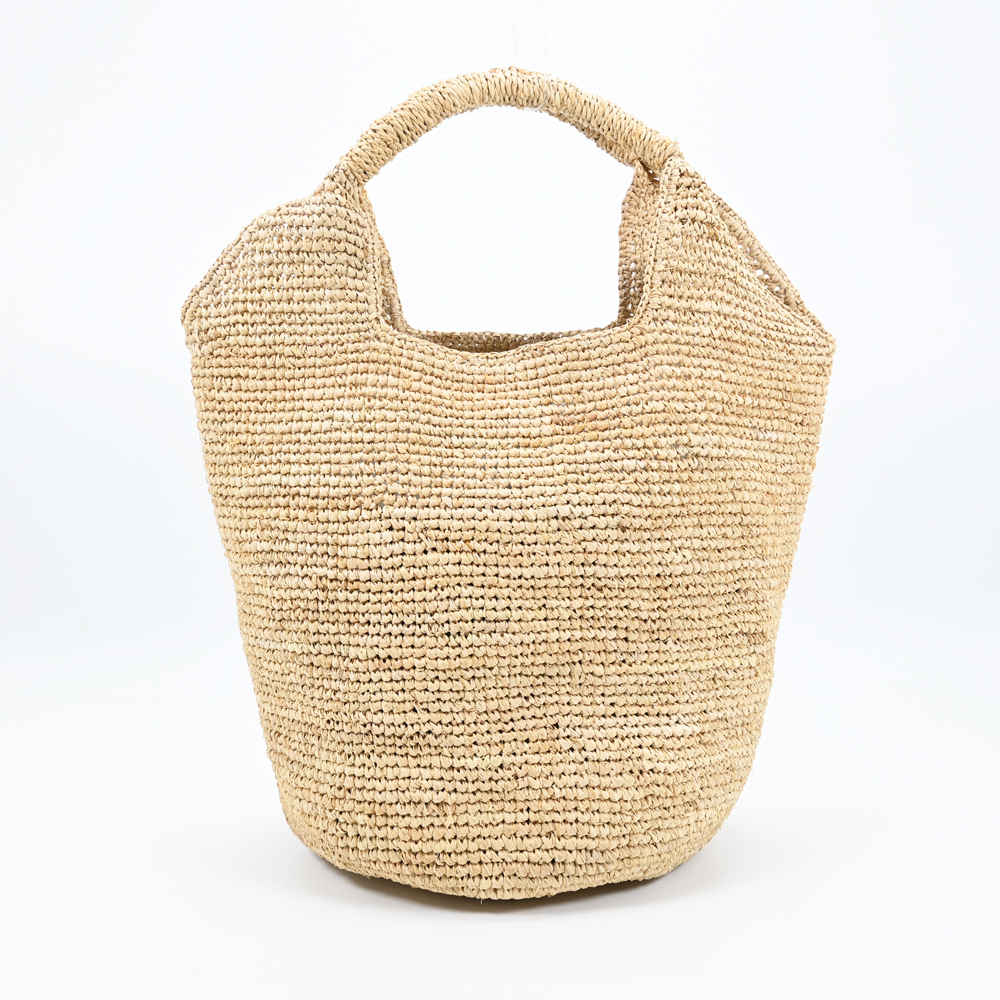 Raffia Tote with Inside Pocket