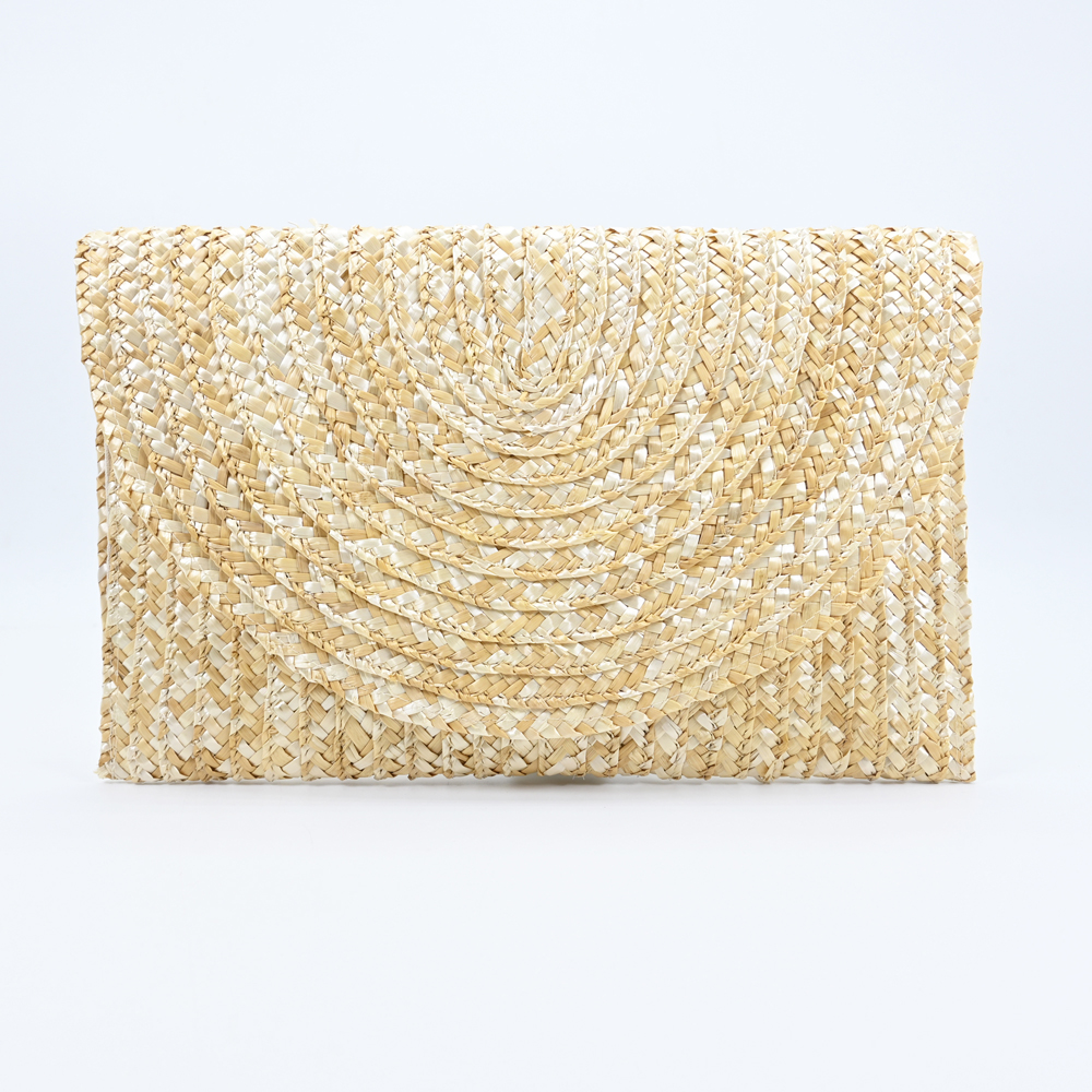 Wheat Straw Woven Clutch Bag 