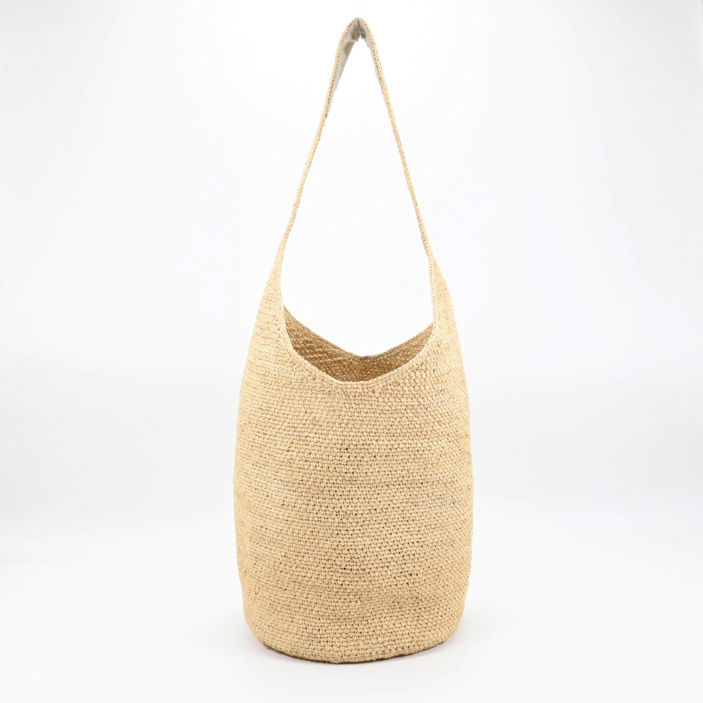 Raffia Bucket Bag